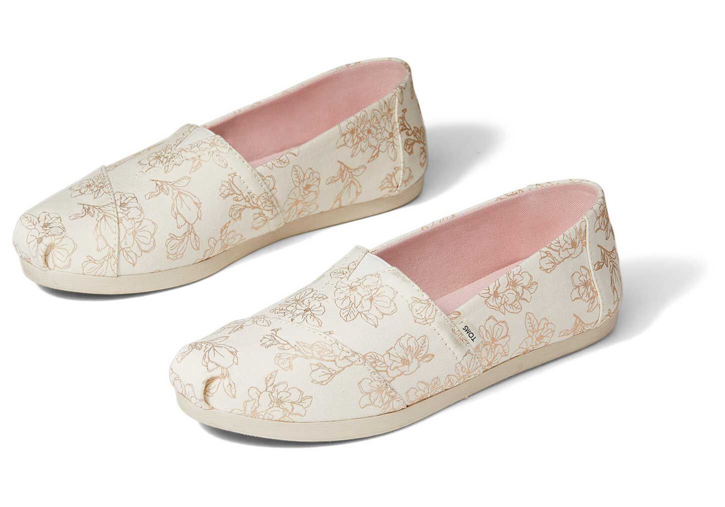 Toms Alpargata Magnolias Espadrille White - Womens - 80637-LWGM